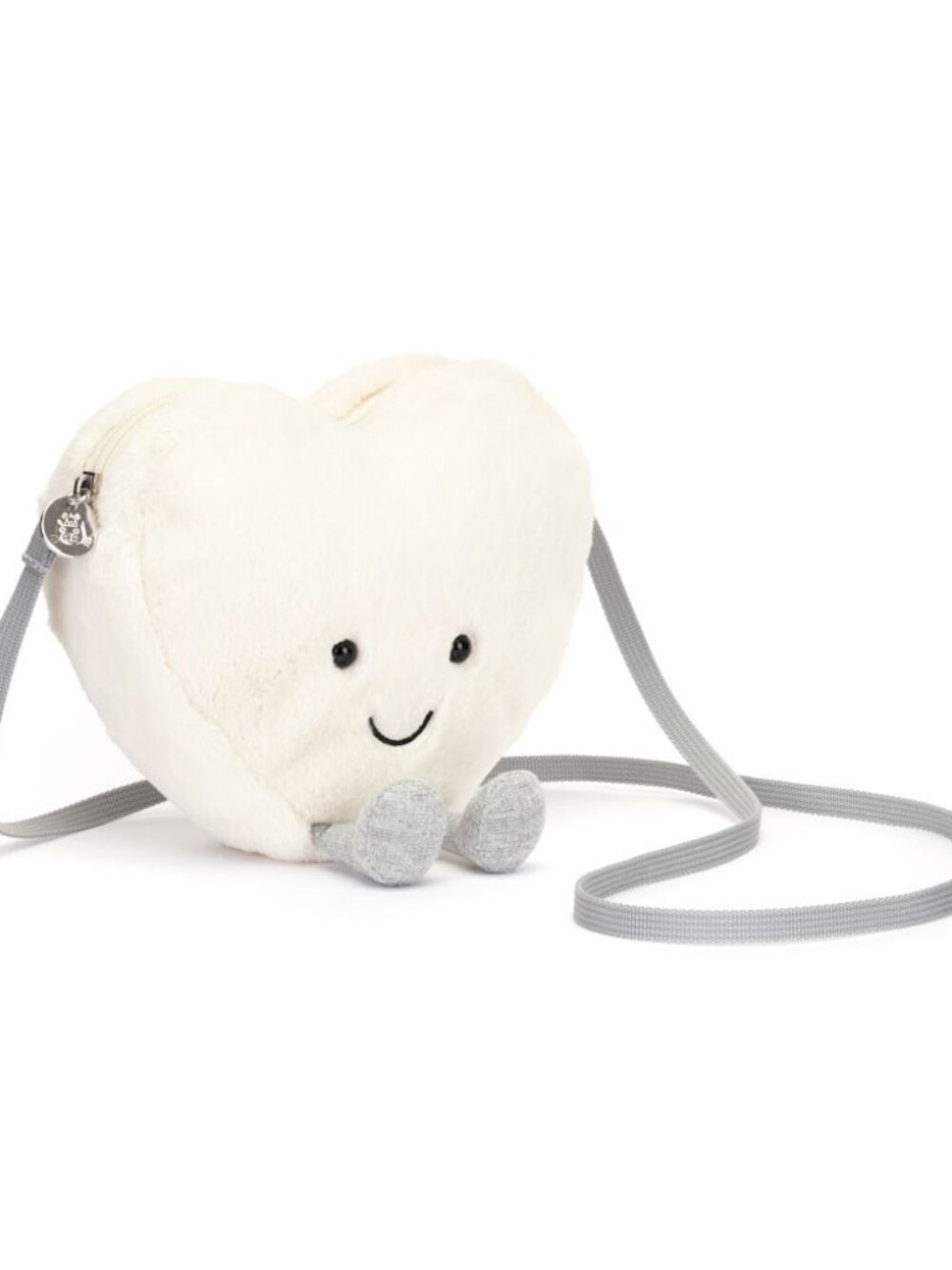 RETIRED Jellycat Amuseables CREAM HEART Bag Authentic US seller NWT crossbody